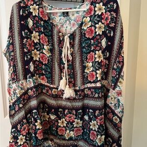 SHEIN Multicolor Floral Blouse